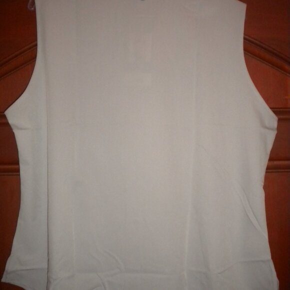 Eddie Bauer Women's Size XL Stretch Gray Button Front Sleeveless Tech Shirt NWT - Picture 6 of 6